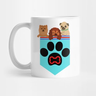 Dogs in pocket Mug